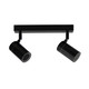 2 Light Spotlight 35W IP44 GU10 300mm Black 2 Light Spotlight 35W IP44 GU10 300mm Black